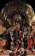 Madonna and Child Enthroned with Saints